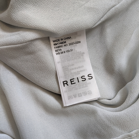 Reiss beya gray straight midi length dress - Picture 3 of 11